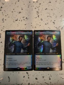 Spock, Logical Choice Magic The Gathering Regal Exclusive Card (2 Available)