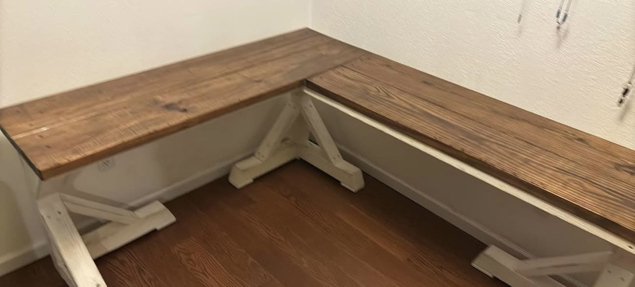 Farm style office desk