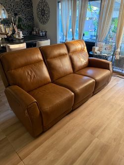 Free leather reclining couch