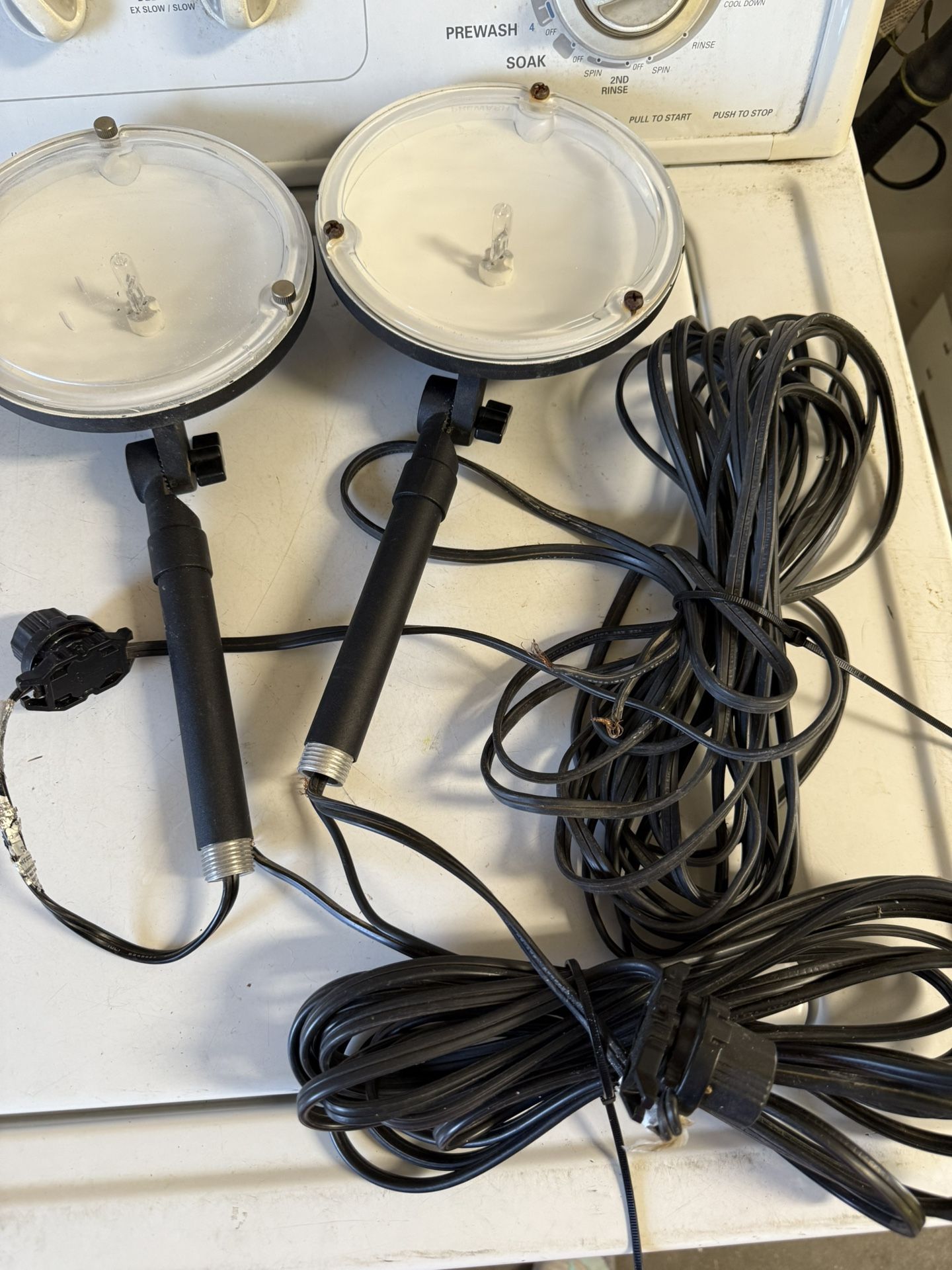 2 Yard Lights Lighting UNTESTED BOTH FOR