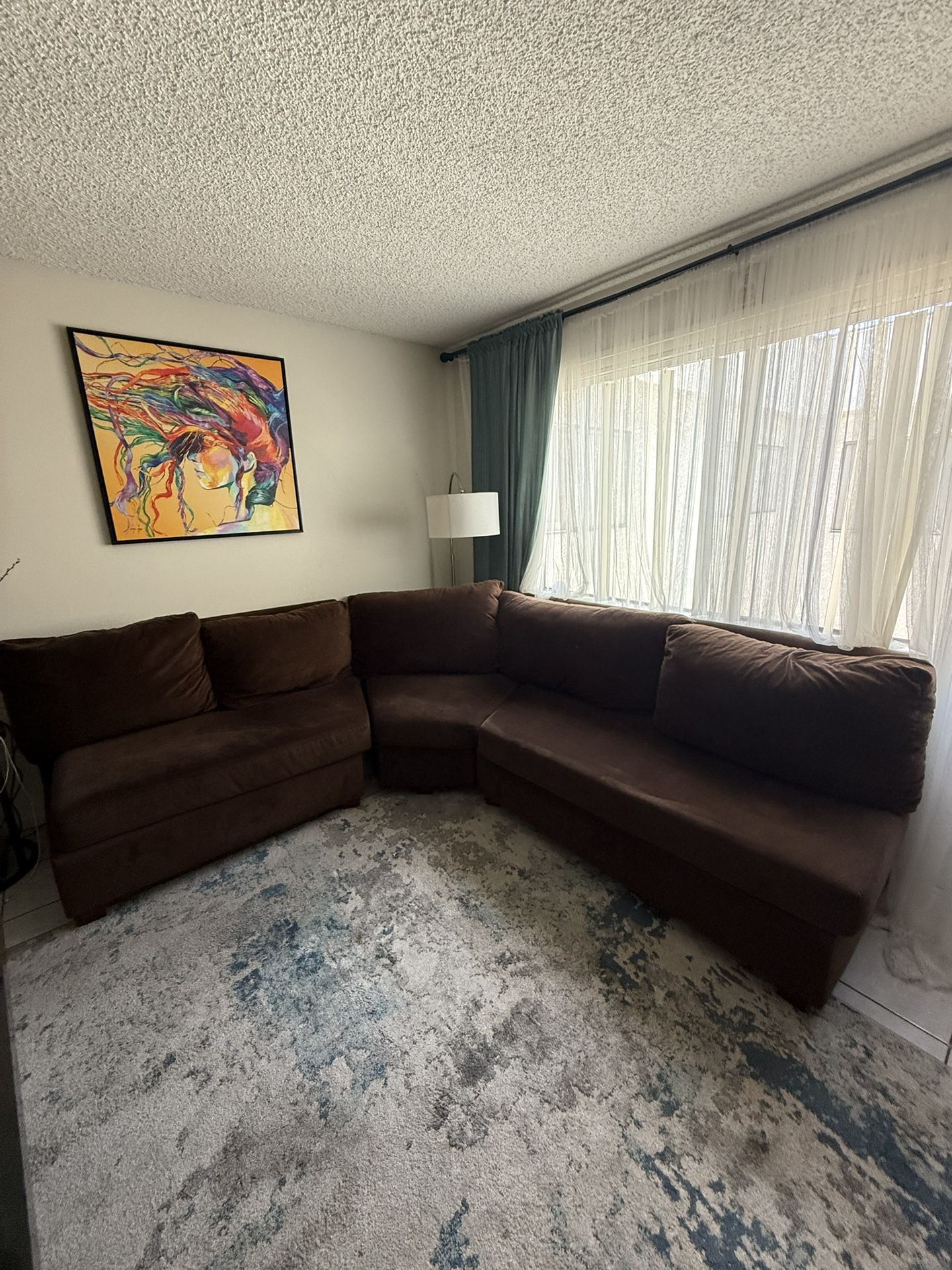 Brown Sectional Sofa – $300