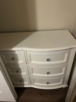 White long dresser