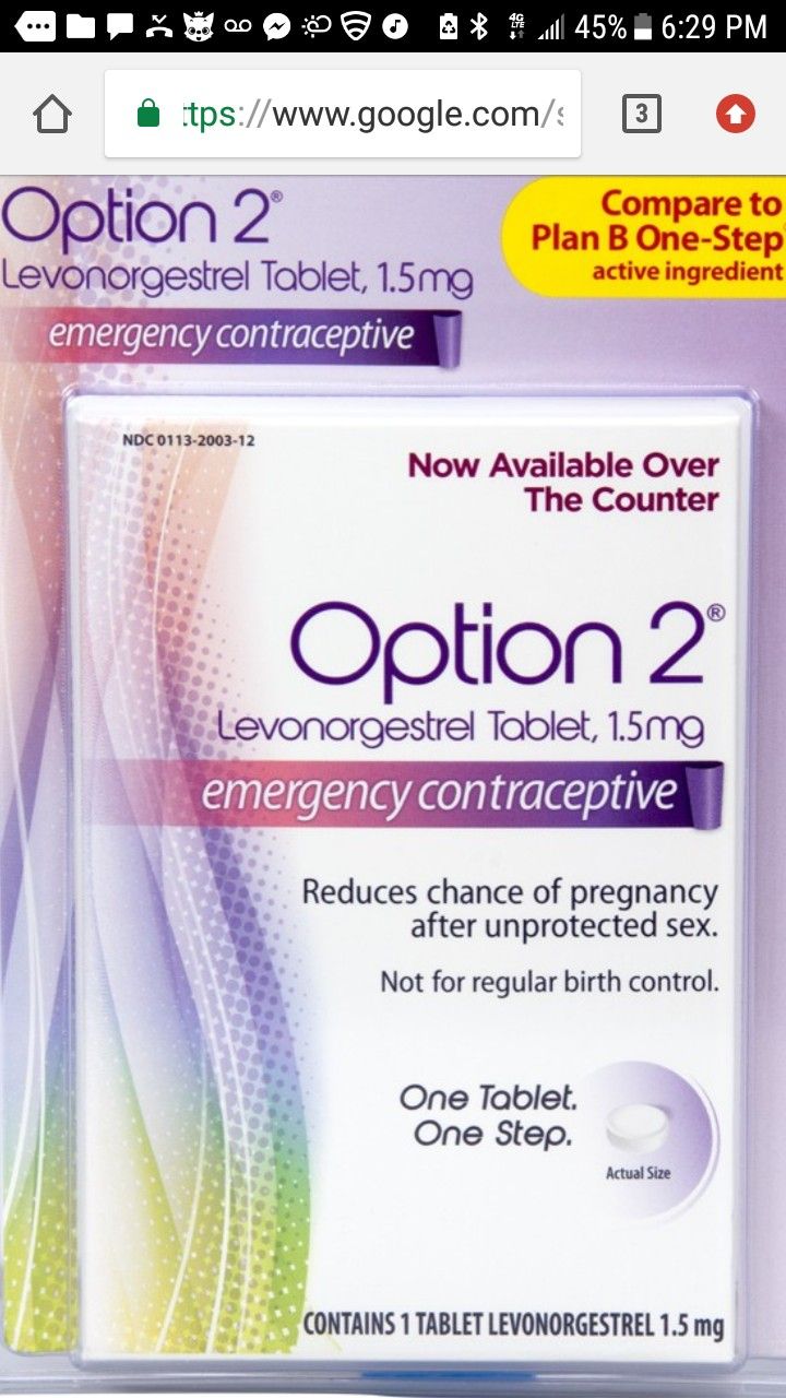 Option 2 Levonorgestrel Tablet, 1.5 mg Emergency Contracepti…