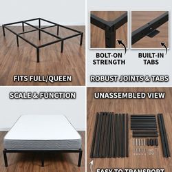 🔥 🔥 STURDY QUEEN METAL BED FRAME - ONLY $40 OBO! EASY COSTA MESA PICKUP 🔥 🔥