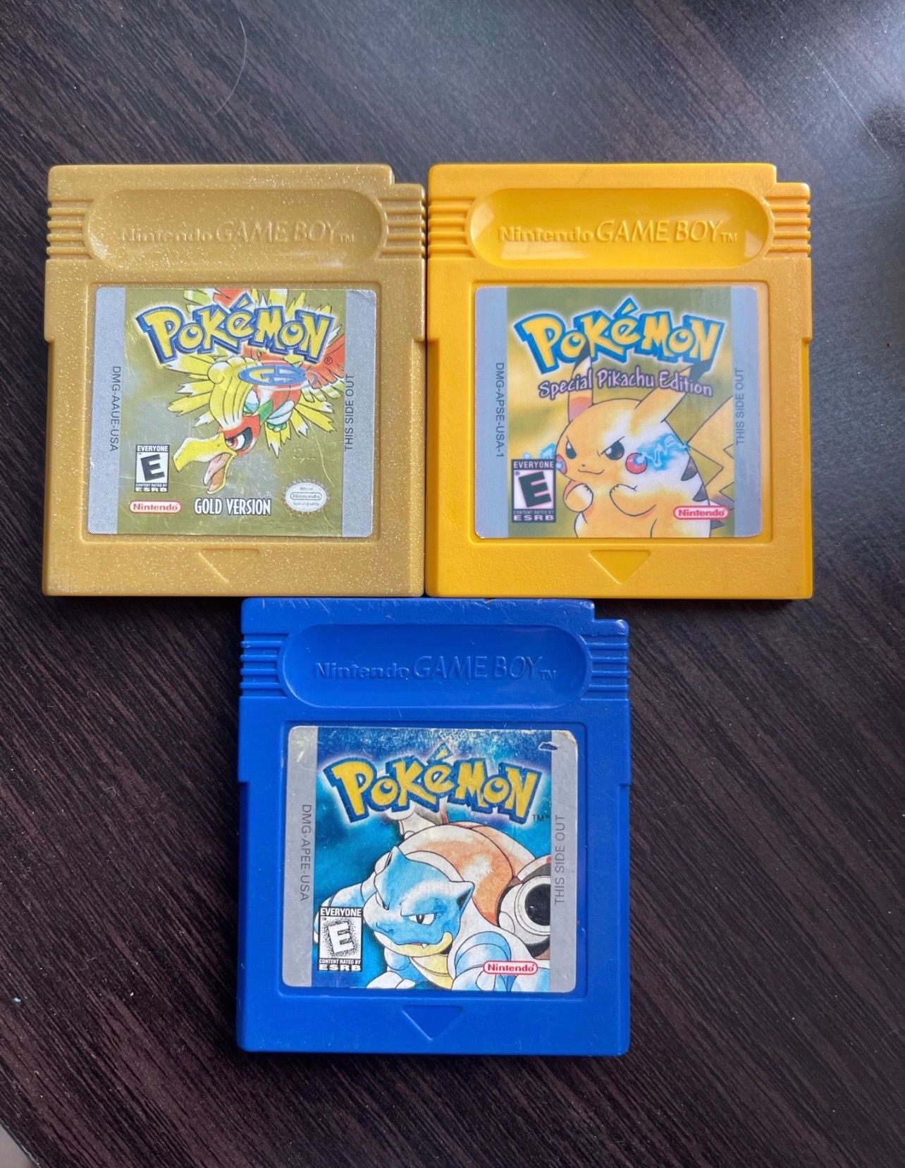 Nintendo gameboy pokemon games authentic