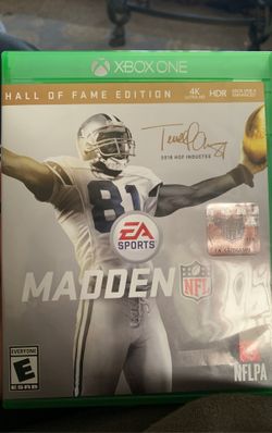 Madden 19 Xbox one Hall of Fame Edition