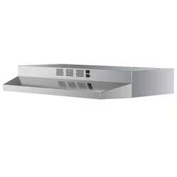 VIKIO 30 in. 300 CFM Ductless Under Cabinet Range Hood Exhaust Fan in Stainless Steel with LED Light and Mesh Filter