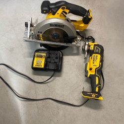 Dewalt Circular Saw Multi Tool And Charger 