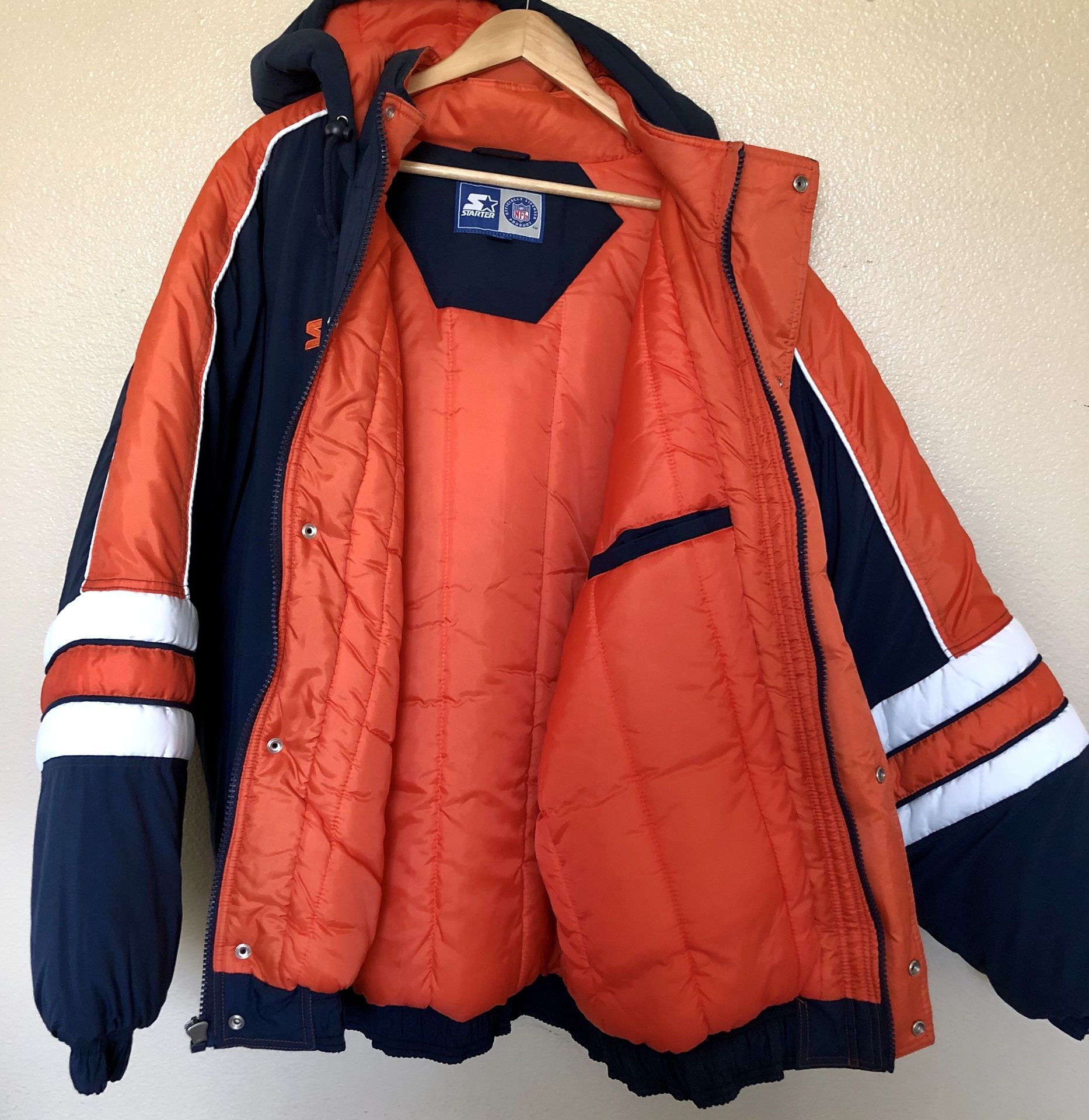 Vintage NFL Denver Broncos Football Starter Winter Jacket Parka