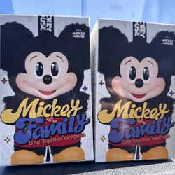 POPMART Mickey Family Cute Together Keychain