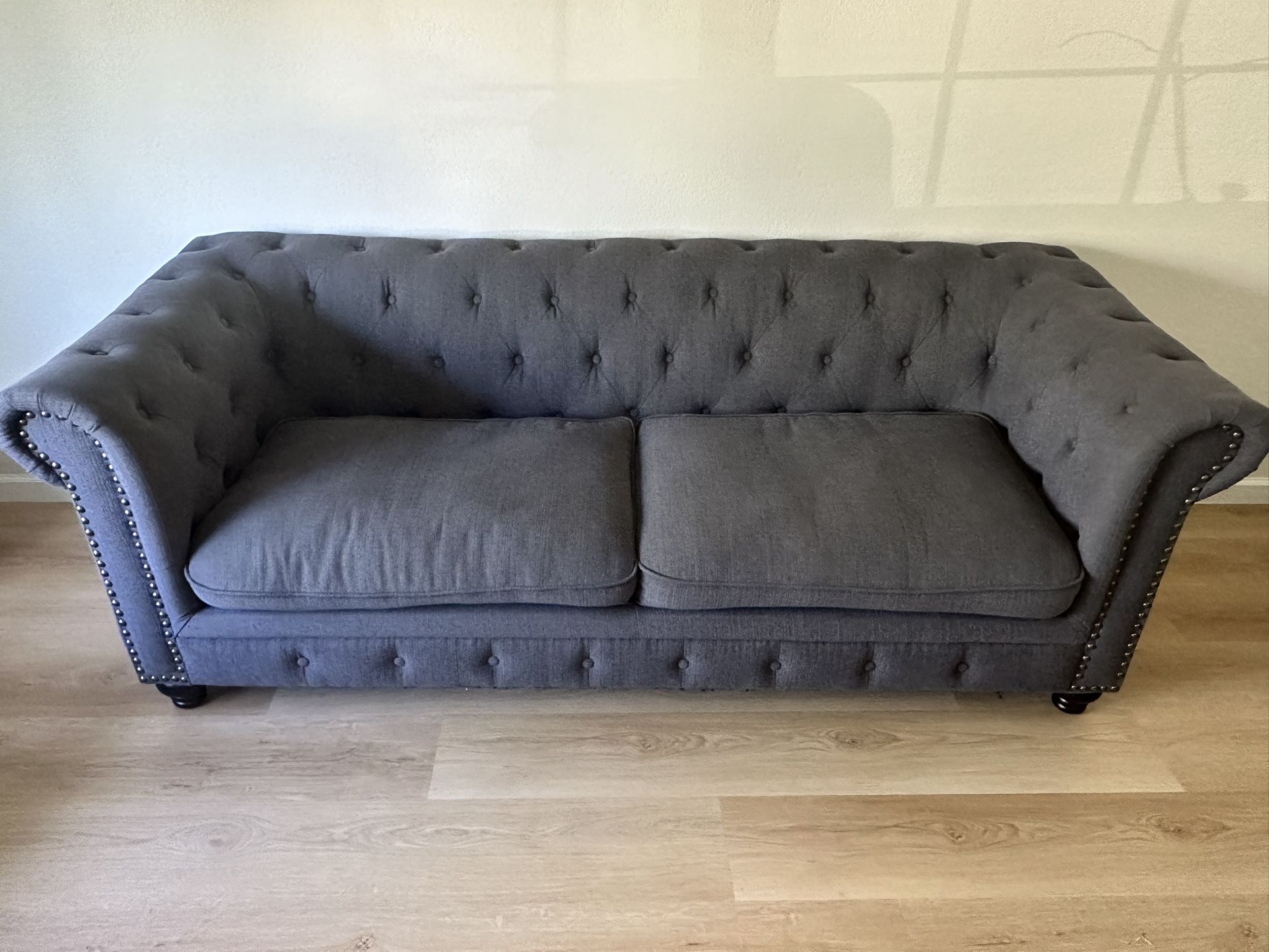 Grey Couch and Sofa Set