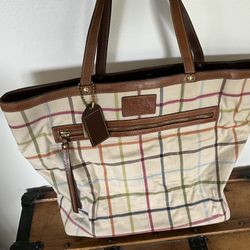Coach Tattersall XL Tote