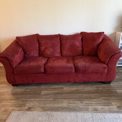 Suede Couch Bed 