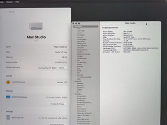 Mac Apple MJMV3LL/A A2615 Studio M1 Max 10 Core / 32GB de RAM