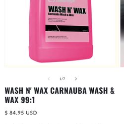 WASH N' WAX CARNAUBA WASH & WAX 99:1