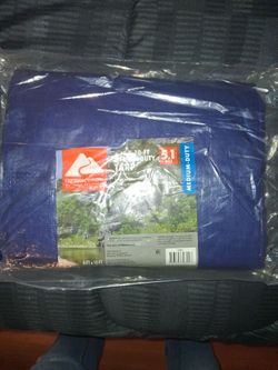 Ozark Trail 8x10 ft Medium-Duty Blue Tarp