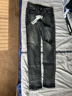 Purple Brand P001 Distressed Black Jeans Size 28