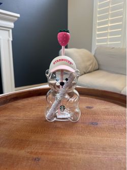 Starbucks Bearista Strawberry Bear Cup