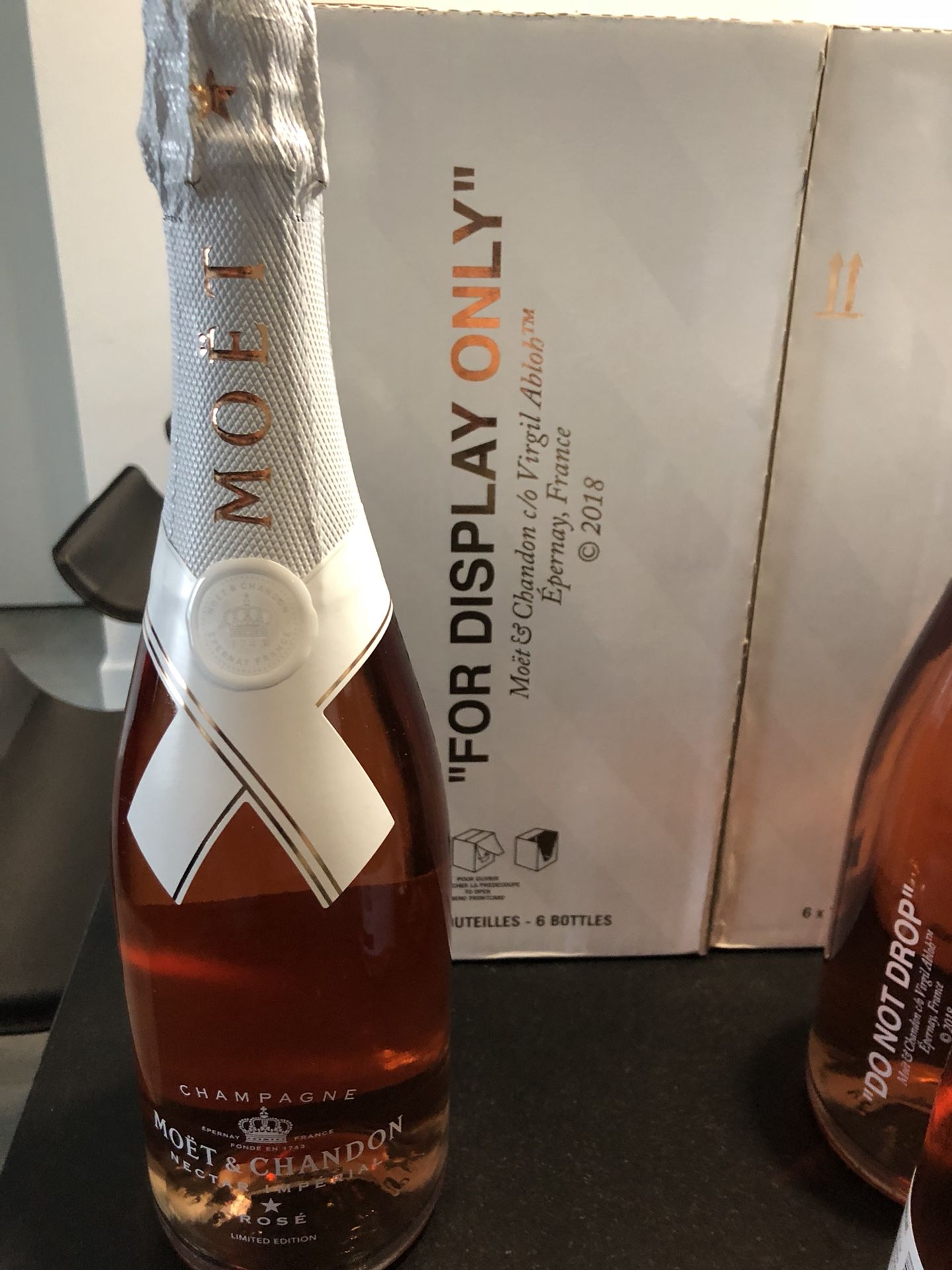 Del Mesa Liquor - Sunday Funday with the new @moetchandon Nectar Imperial  Rose Off-White c/o Virgil Abloh Limited Edition Bottle! Now available in  store and online. The long awaited designer champagne bottle