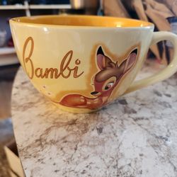 DISNEY BAMBI LARGE MUG  NEVER USED DISHWASHER &  MICROWAVE SAFE 