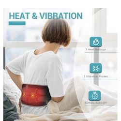👍Like New! Comfytemp Cordless Heating Pad with Massager for Back