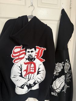 SDL RED RHINESTONE HOODIE