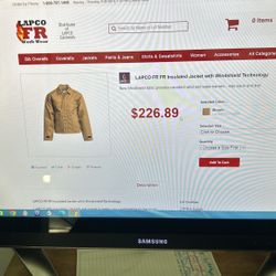 LAPCO FR insulated jacket with windshield technology