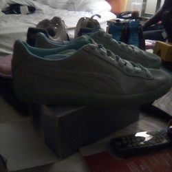 Teal Pumas Size 12