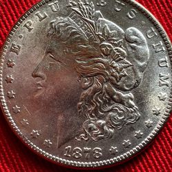Brilliant Uncirculated 1878 S Morgan Silver Dollar