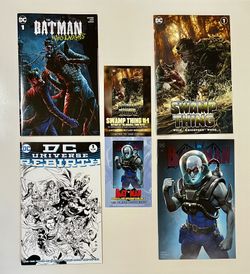 DC Variant Lot - Swamp Thing, Batman Who Laughs, Rebirth, All NM Condition