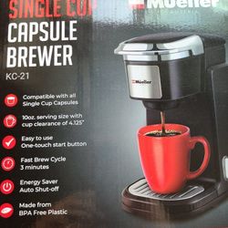 Mueller Single Cup K-cup Capsule Brewer