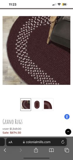 Colonial Mills Grano Rug Red