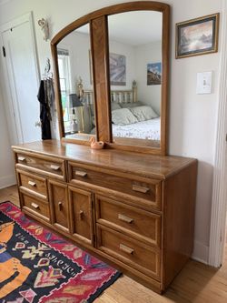 Oak Bedroom Dresser Set