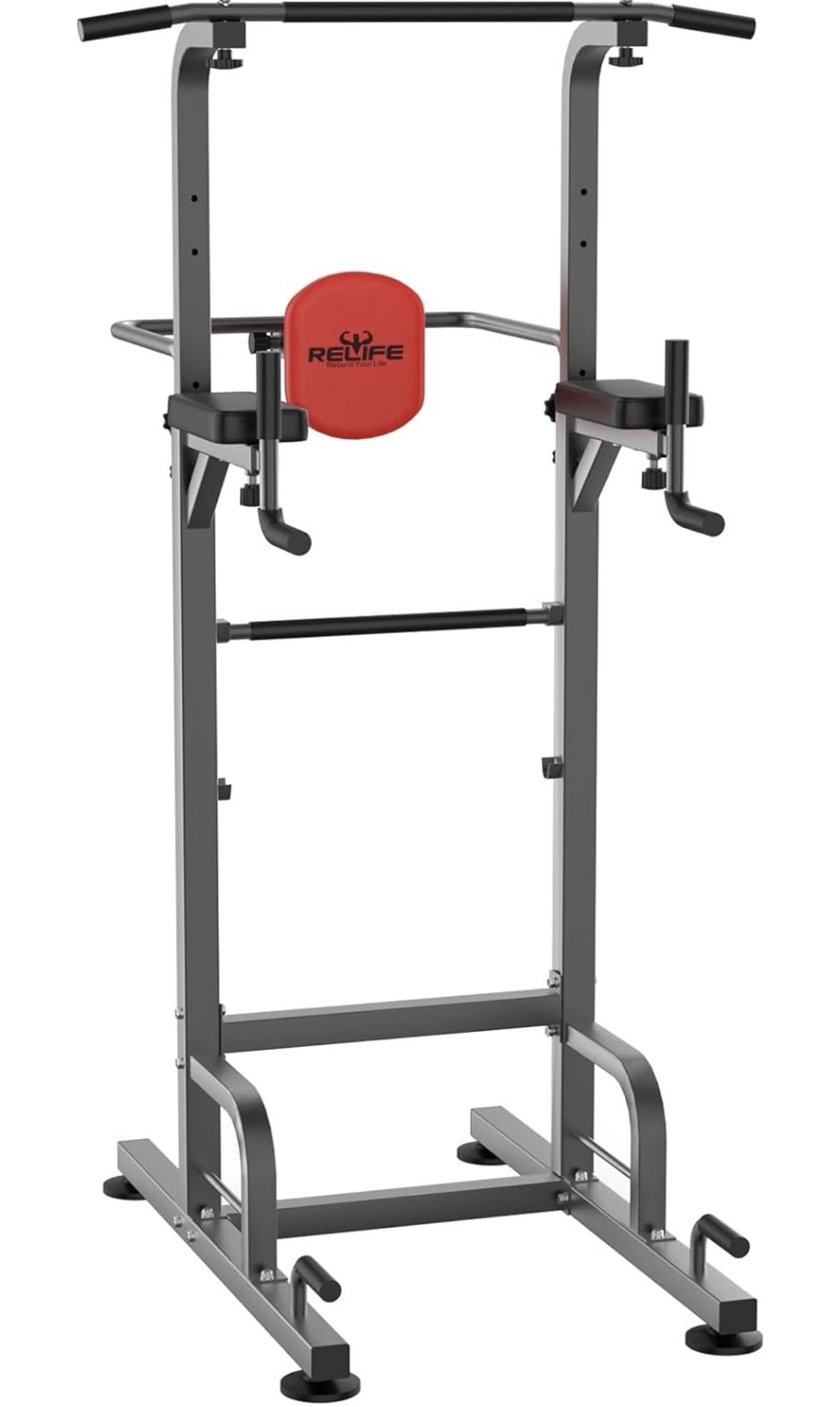 RELIFE REBUILD YOUR LIFE Power Tower Pull Up Bar Station Workout Dip Station