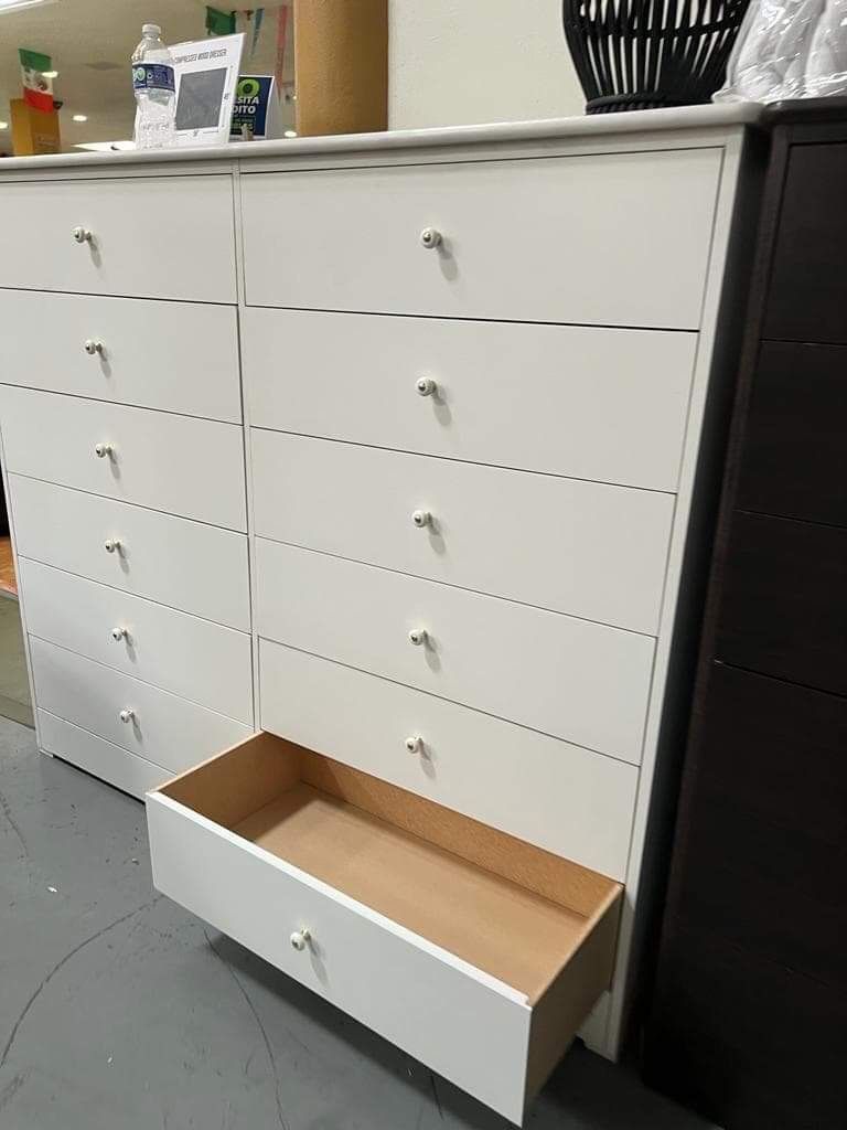 Wood Dresser 12 Drawers 