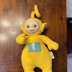 LALA Yellow Teletubby 13 Inch Plush Talking Teletubbies 2016  PBS Tested Works