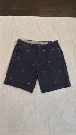 Polo Ralph Lauren Navy Embroidered Chino Shorts
