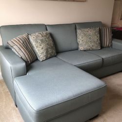 Fabric Sofa with Reversible Chaise And Chair