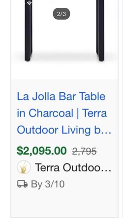 La Jolla bar table + 4 Montecito Swivel bar chair for 1000$!