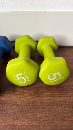 Embark 5 lb Neoprene Dumbbells Pair