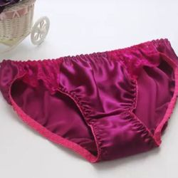 Luxury 100% mulberry silk panties briefs bikinis-Size L/XL