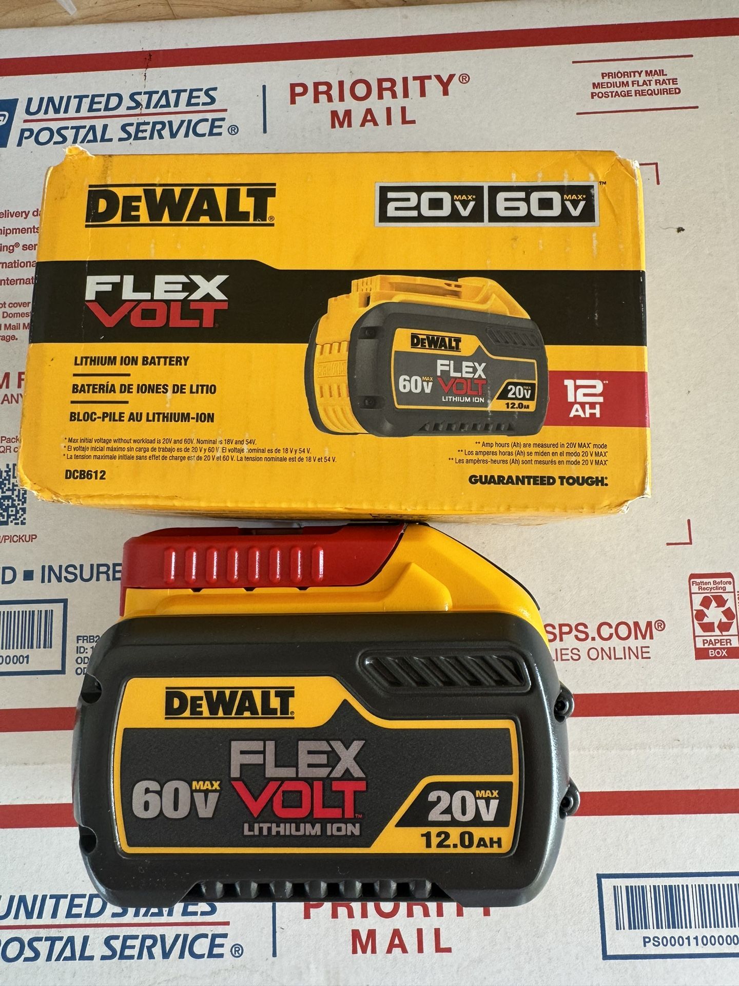 DEWALT FLEXVOLT 20V/60V MAX Lithium-Ion 12.0Ah Battery