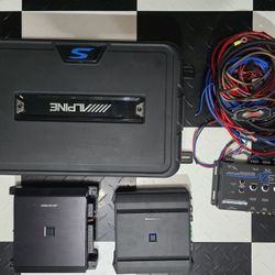 Car System Alpine Audio Control Subwoofer 