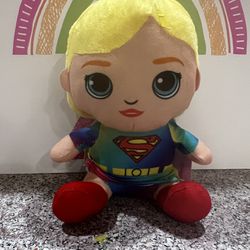 SUPER GIRL 7 1/2 INCH SOFT DOLL BY JUSTICE LEAGUE - NEW