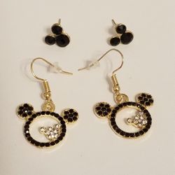 Mickey Mouse earrings 4 piece
