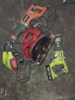 Look at photos Bulk tools for sale Drills, miter saw and more