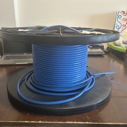 Belden 10GX62F Cat6a Ethernet Cable - Blue - Partial Spool (~192ft Estimated)