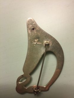 Sterling Silver Abstract Brooch Thailand