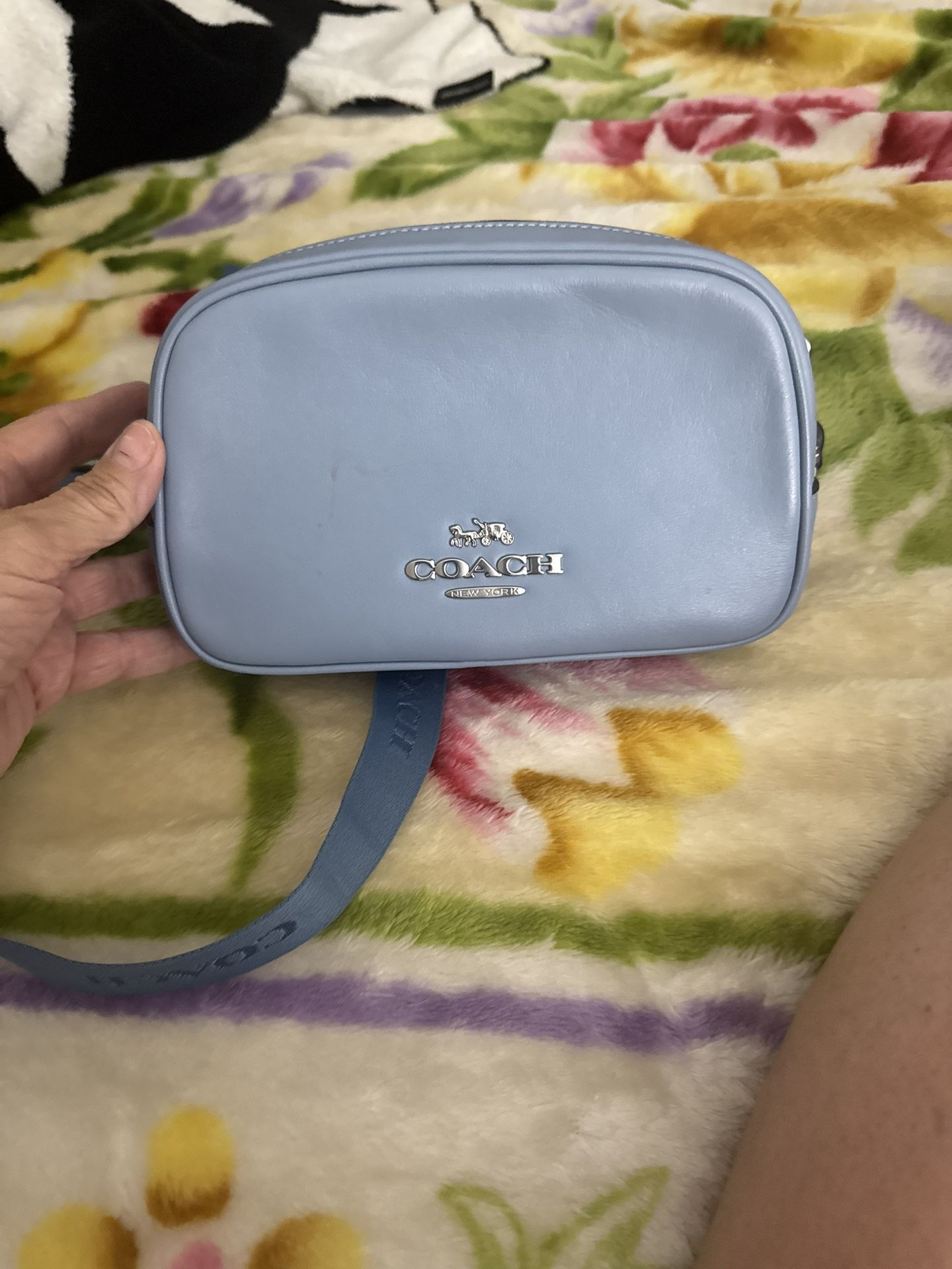 Brand New Cross Body Light Blue Coach Purse
