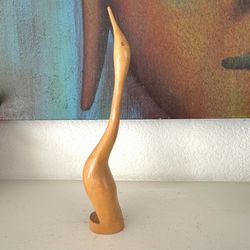 Wooden Bird Sculpture 